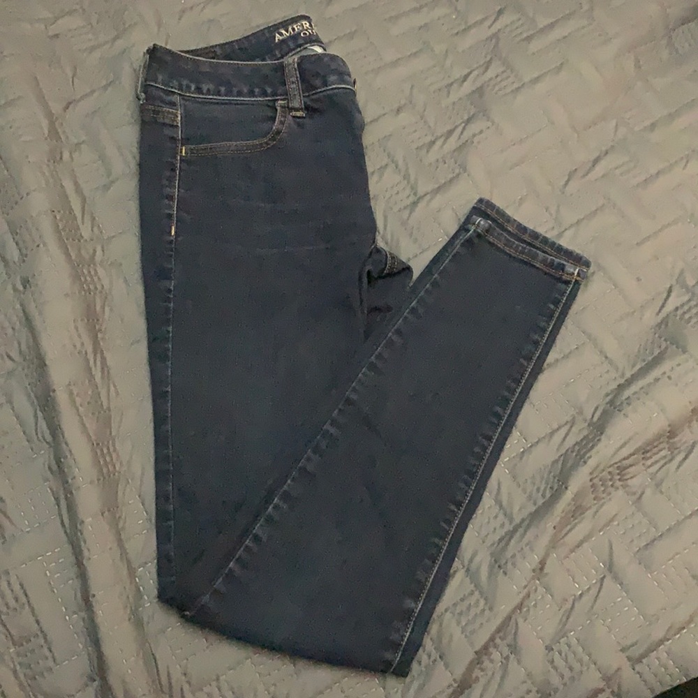 Dark wash jeggings